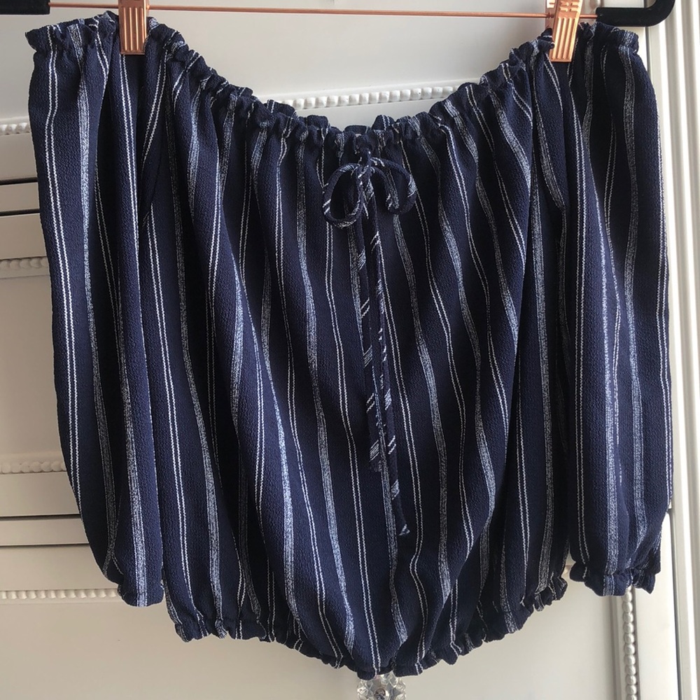 Off the shoulder crop top